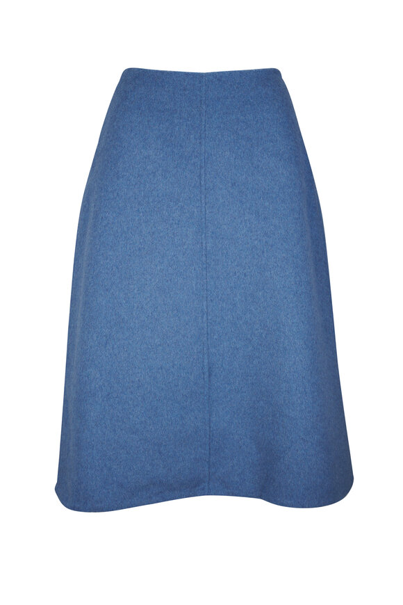 Vince Splittable Blue Slate Knee Length Skirt - view 1