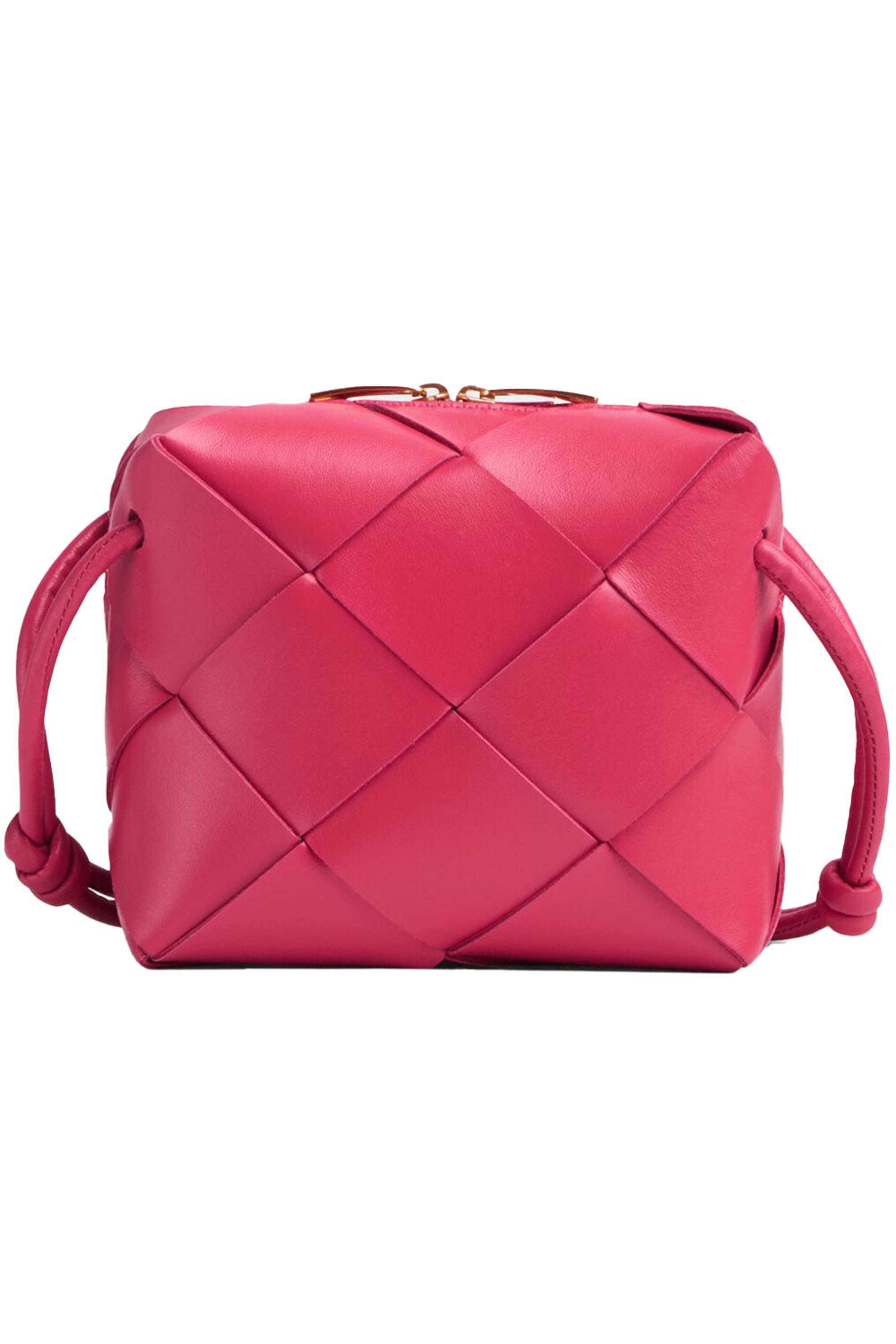 【送料&関税込】Bottega Veneta Mini Cassette Camera Bag Bottega Veneta Mini Cassette Camera Bag in Pool & Gold | FWRD