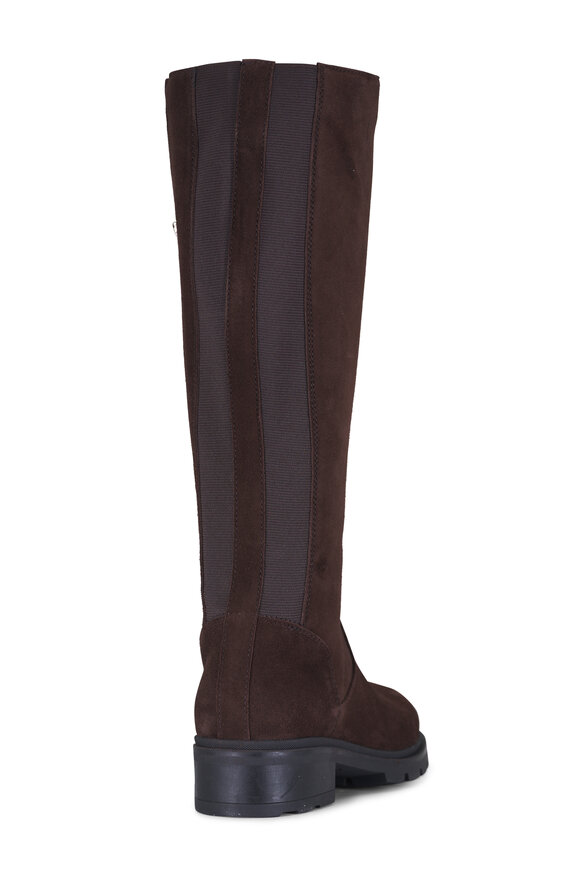 La Canadienne Superb Brown Suede Knee High Tall Boot, 40mm - view 3