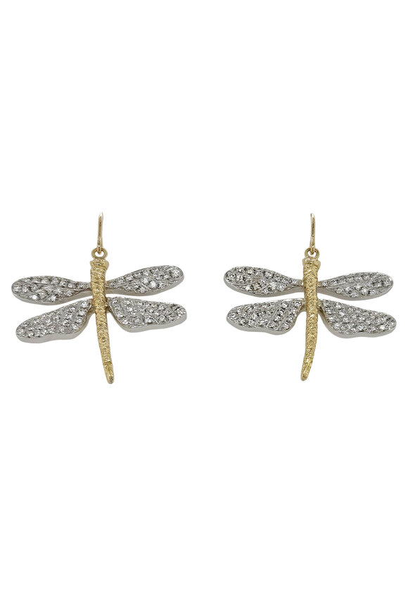 Aaron Henry Small Dragonfly Earrings - view 1