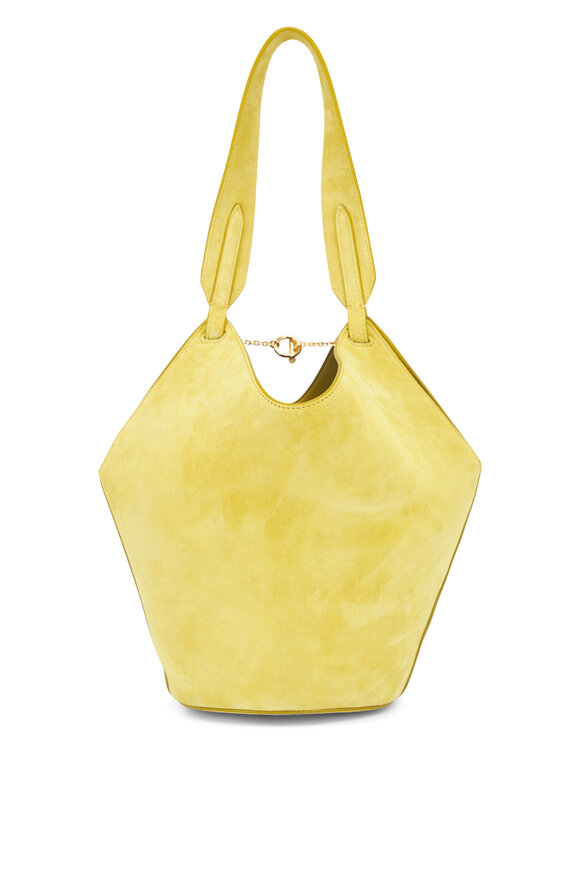 Khaite Mini Lotus Fern Suede Tote - view 3
