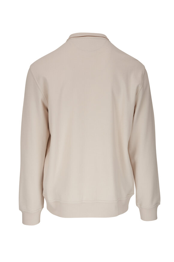 Brunello Cucinelli - Light Tan Front Zip Sweatshirt