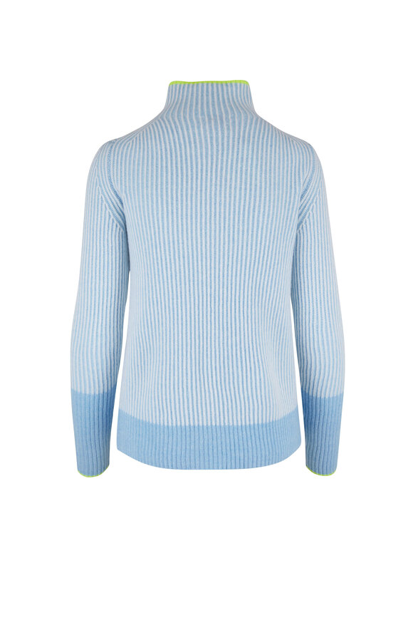 Kinross - Reef Cashmere Plaited Contrast Trim Sweater