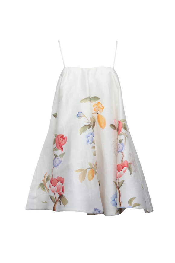 Leo Lin Caitlin Lemon Vine Print Mini Dress