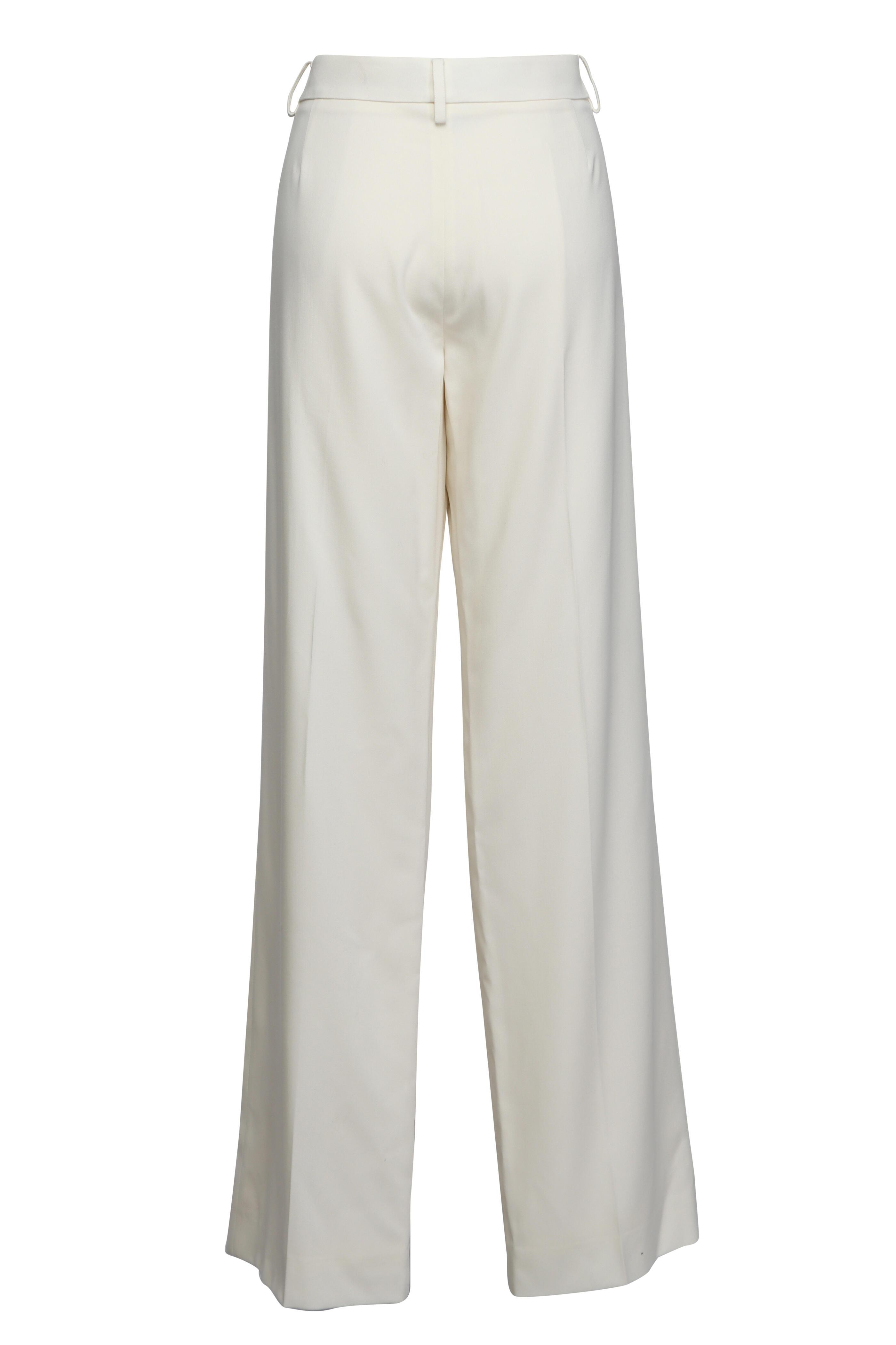 Ralph Lauren - Corrine Cream Flat Front Wool Pant
