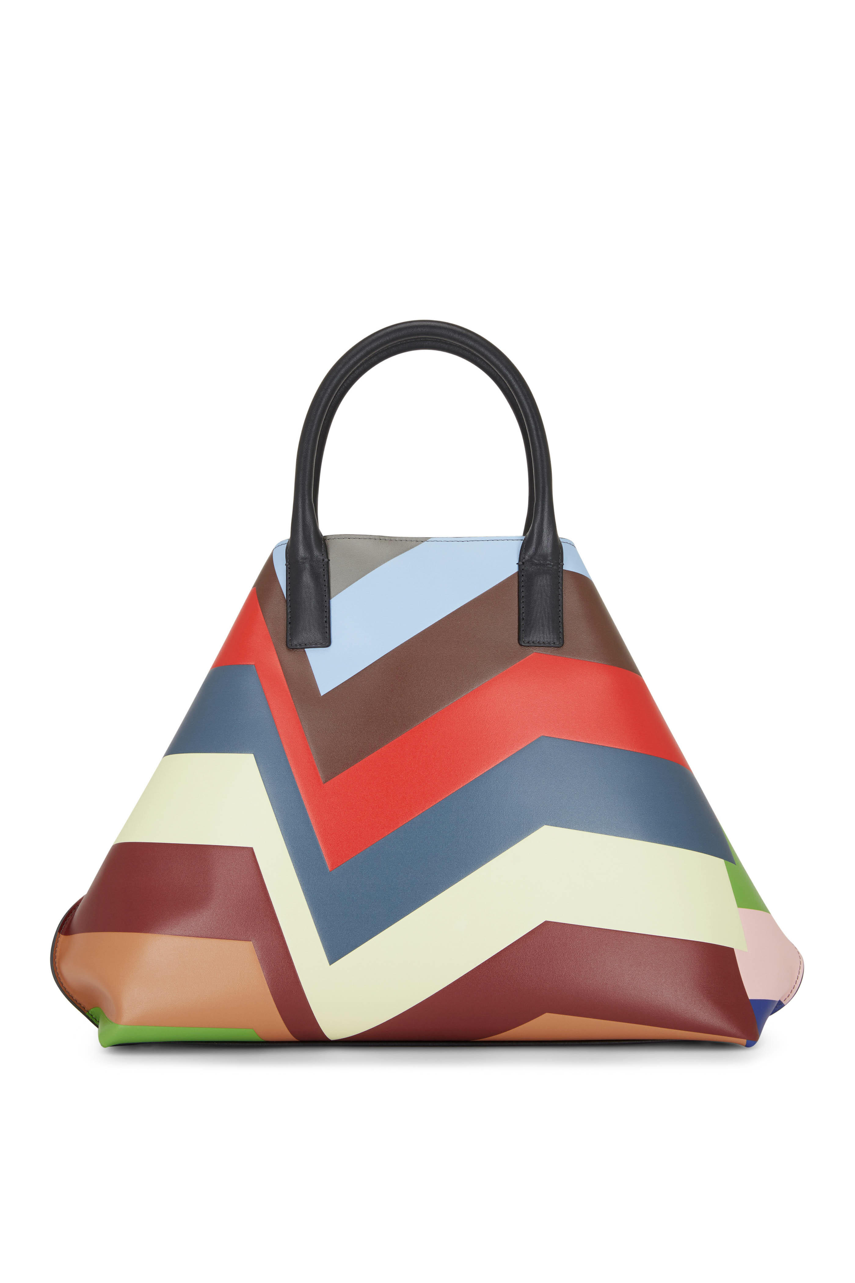 Akris - Ai Multicolor Leather Medium Shoulder Bag