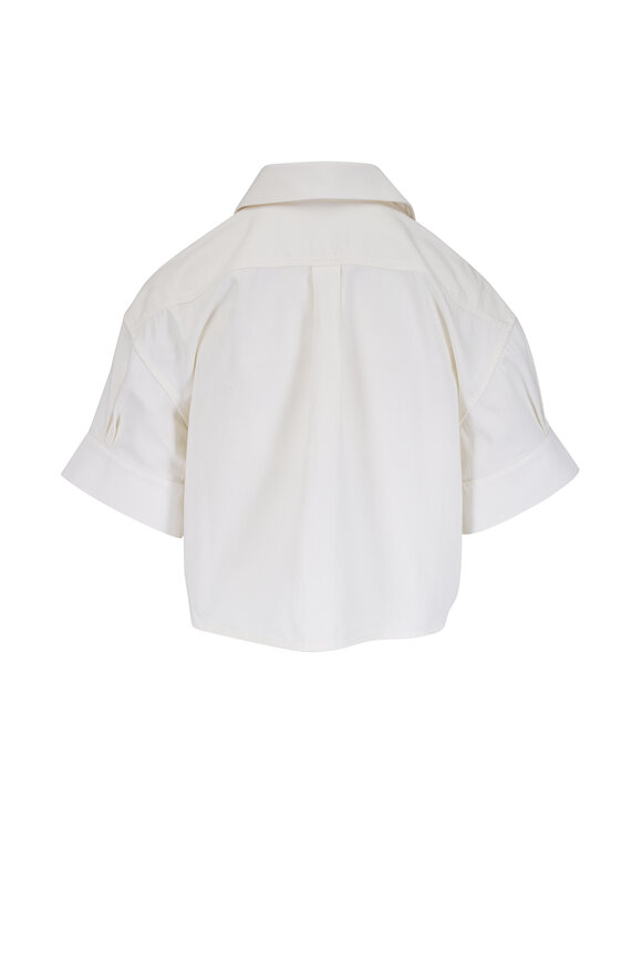 Loewe White Short-Sleeve Denim Shirt - view 3
