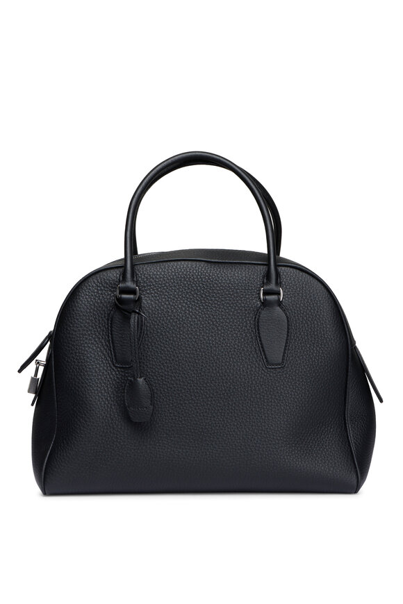 The Row India 12.00 Black Leather Top Handle Bag - view 1