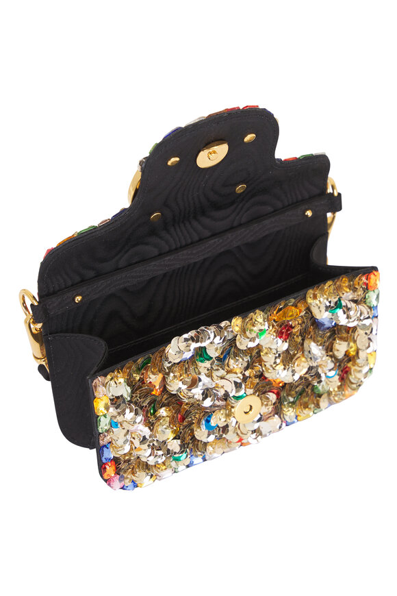 Valentino Garavani Loco Multicolor Sequin Shoulder Bag - view 6