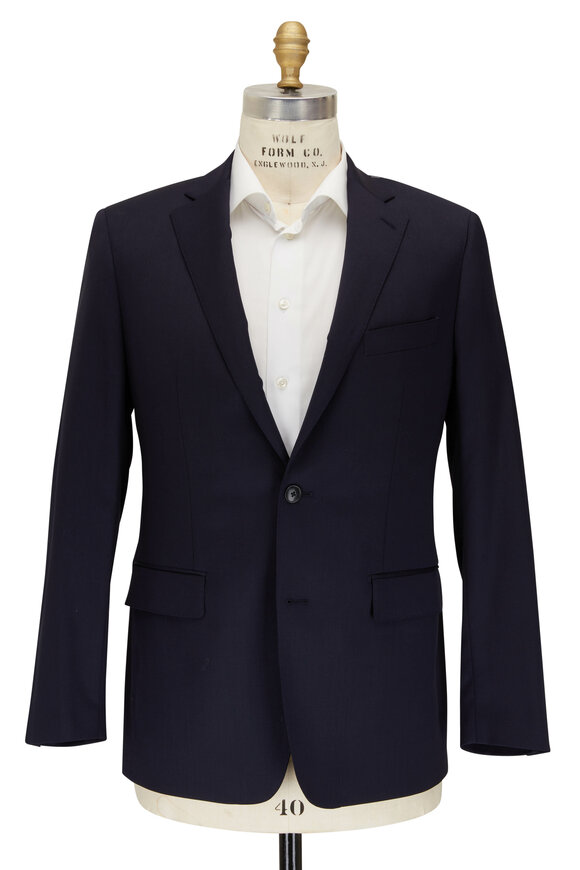 Atelier Munro - Solid Navy Stretch Wool Suit