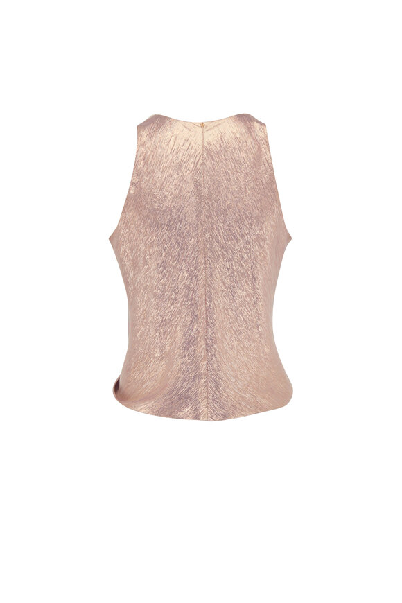 Peter Cohen - Lilac Metallic Chiffon Hi Tide Top 