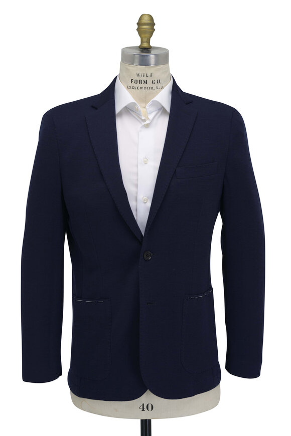 Maurizio Baldassari - Midnight Knit Wool Jersey Sportcoat