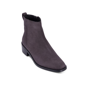 Aquatalia Carisa Gray Suede Short Boot 30mm Mitchell Stores