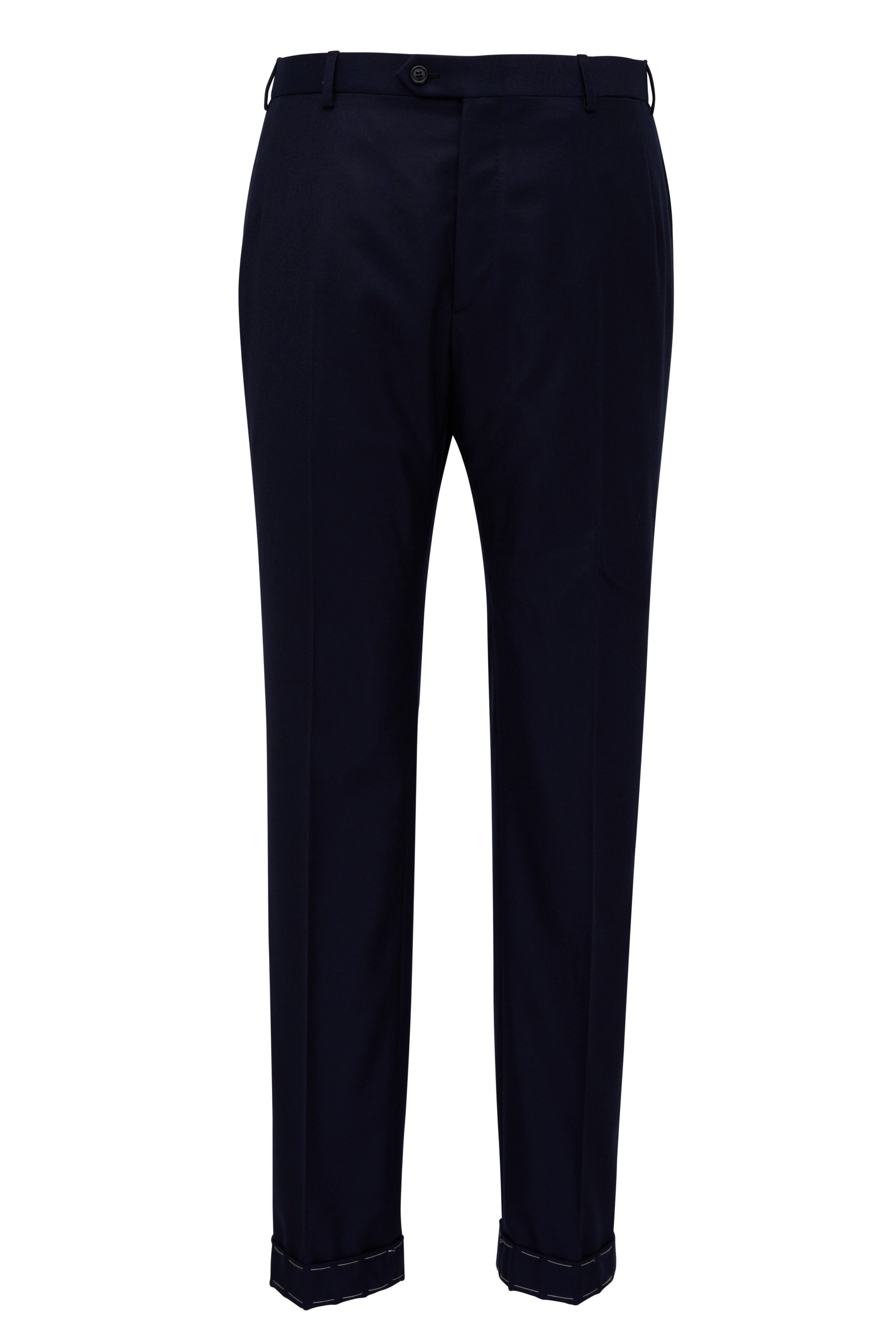 Brioni - Brushed Navy Blue Wool Suit | Mitchell Stores