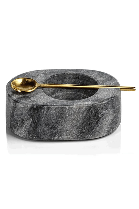 Zodax Tuscan Marble Salt and Pepper Bowl - Thumbnail 3