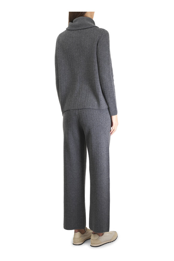 Lafayette 148 New York Graphite Ribbed Knit Pant - view 4