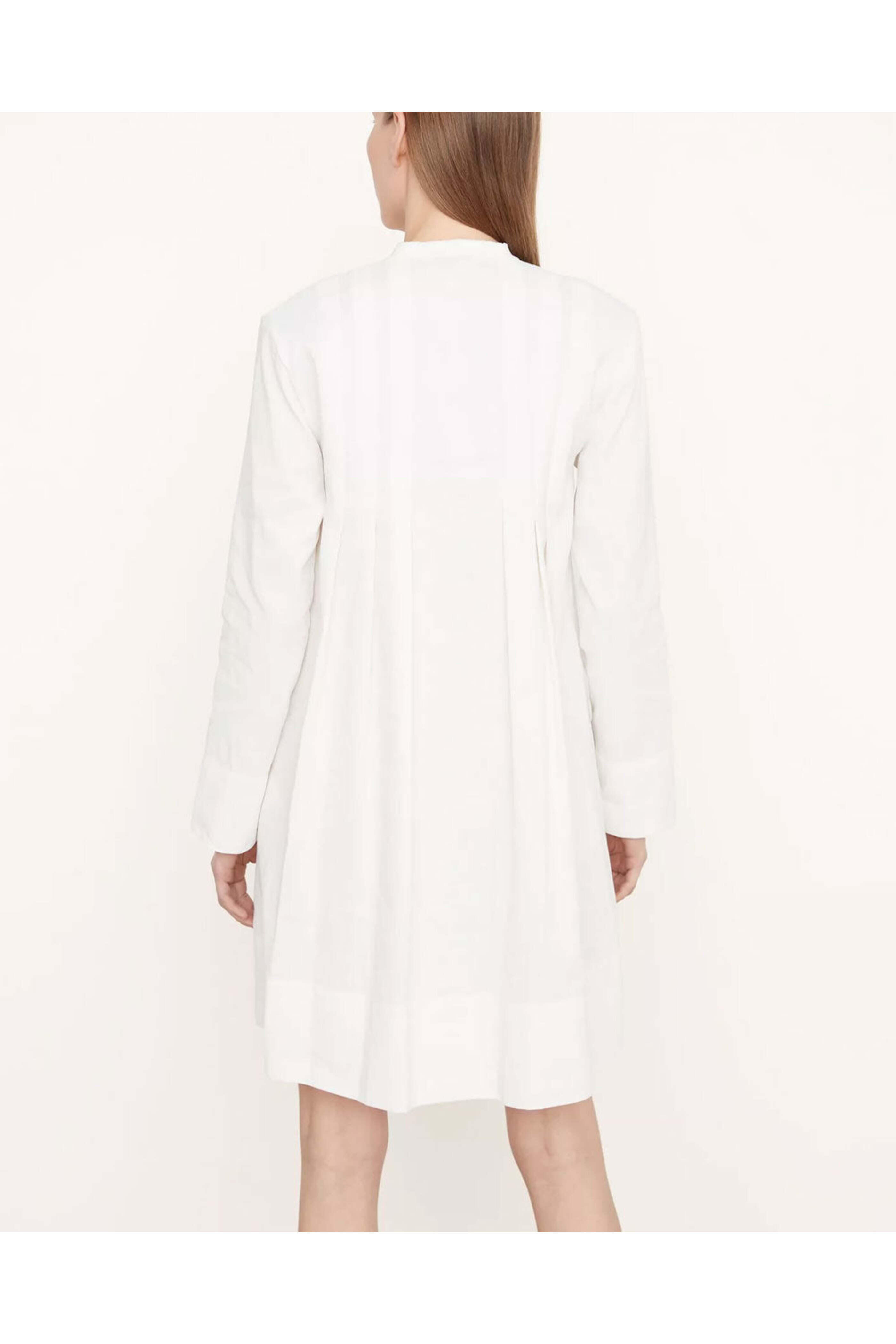 Vince - Off White Pleated Trapeze Mini Dress