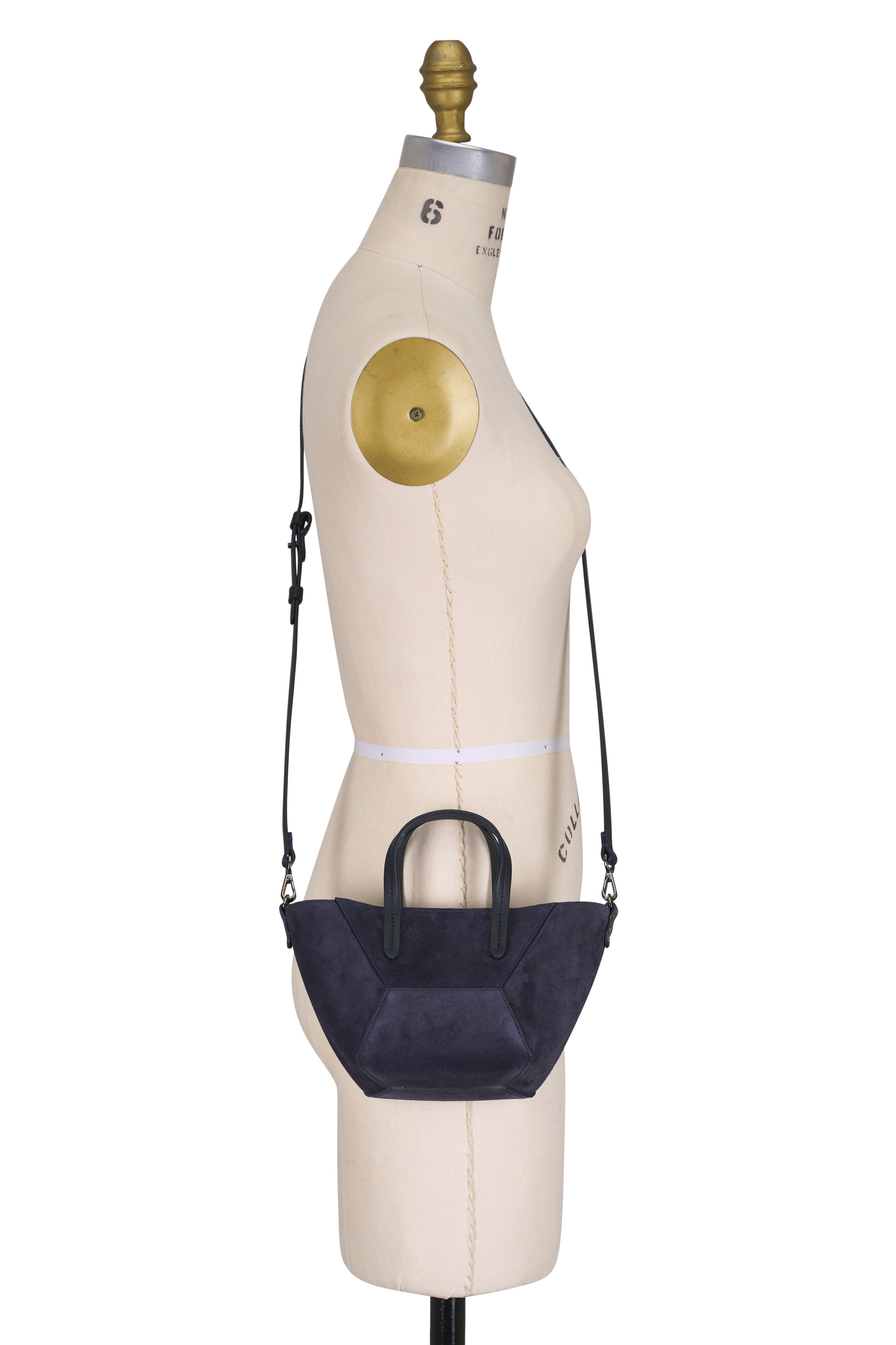 Brunello Cucinelli - Mini Duo Shopper Night Sky Suede Tote
