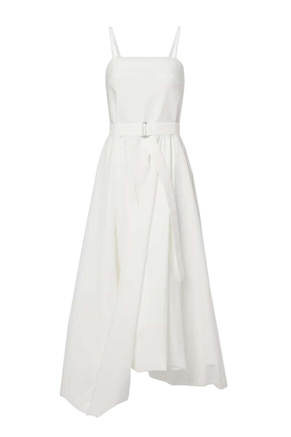 Brunello Cucinelli - White Linen & Silk Paillette Sleeveless