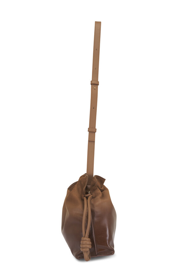 Loewe Medium Flamenco Mocha Leather Clutch - view 5