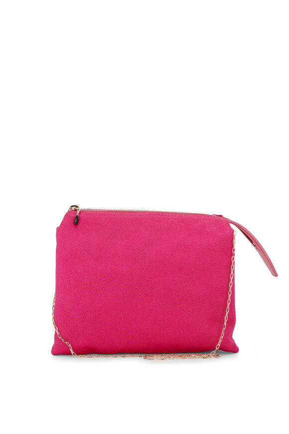 The Row -  Mini Nu Twin Fuchsia Satin Crêpe Bag