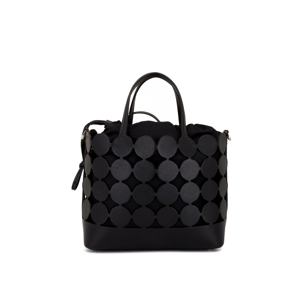 Pierre Hardy - Bulles Black Leather & Canvas Mini Tote