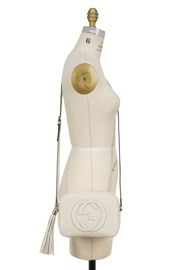 Gucci - Soho Off-White Leather Disco Shoulder Bag