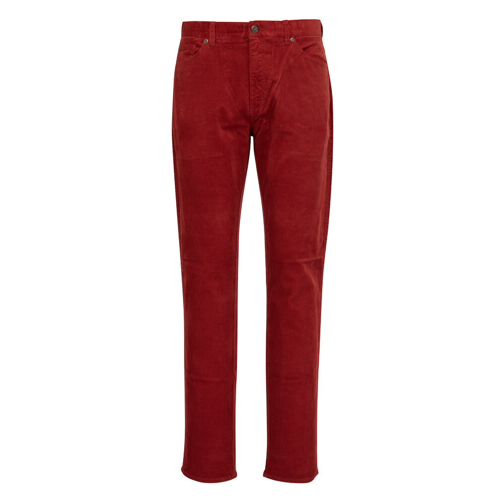 Peter Millar - Burgundy Superior Soft Corduroy Pant