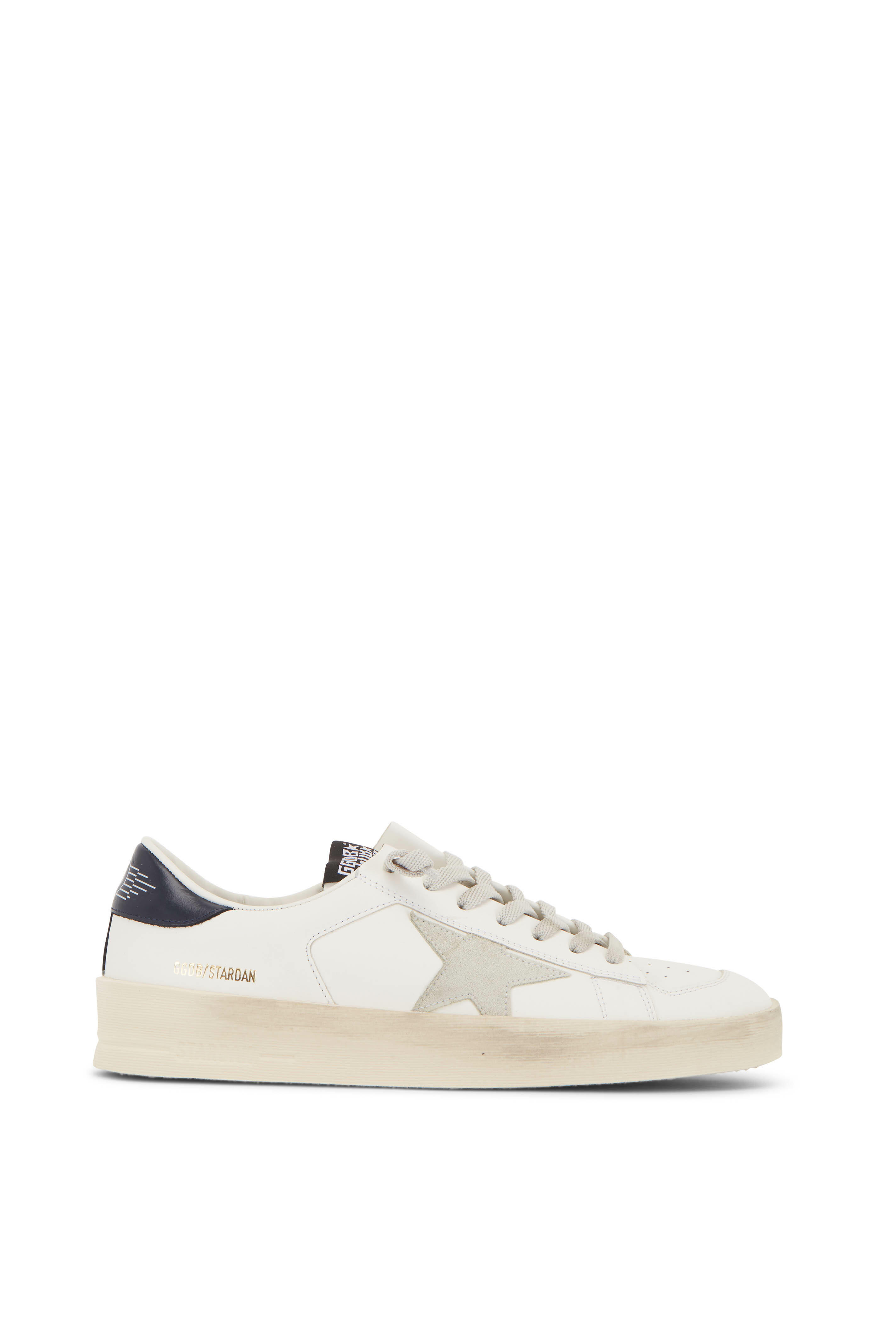Golden Goose - Stardan White Leather Low Top Sneaker