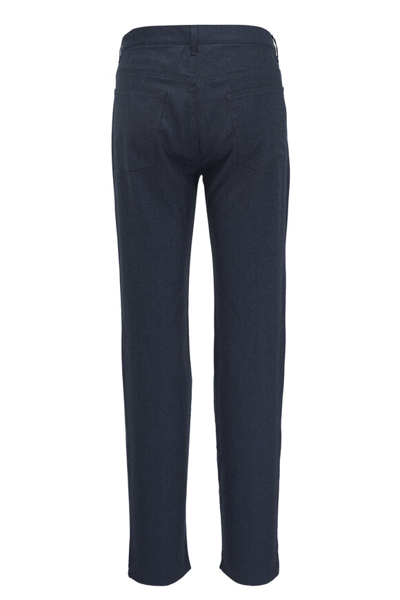 Maurizio Baldassari - Navy Flannel Five Pocket Pant