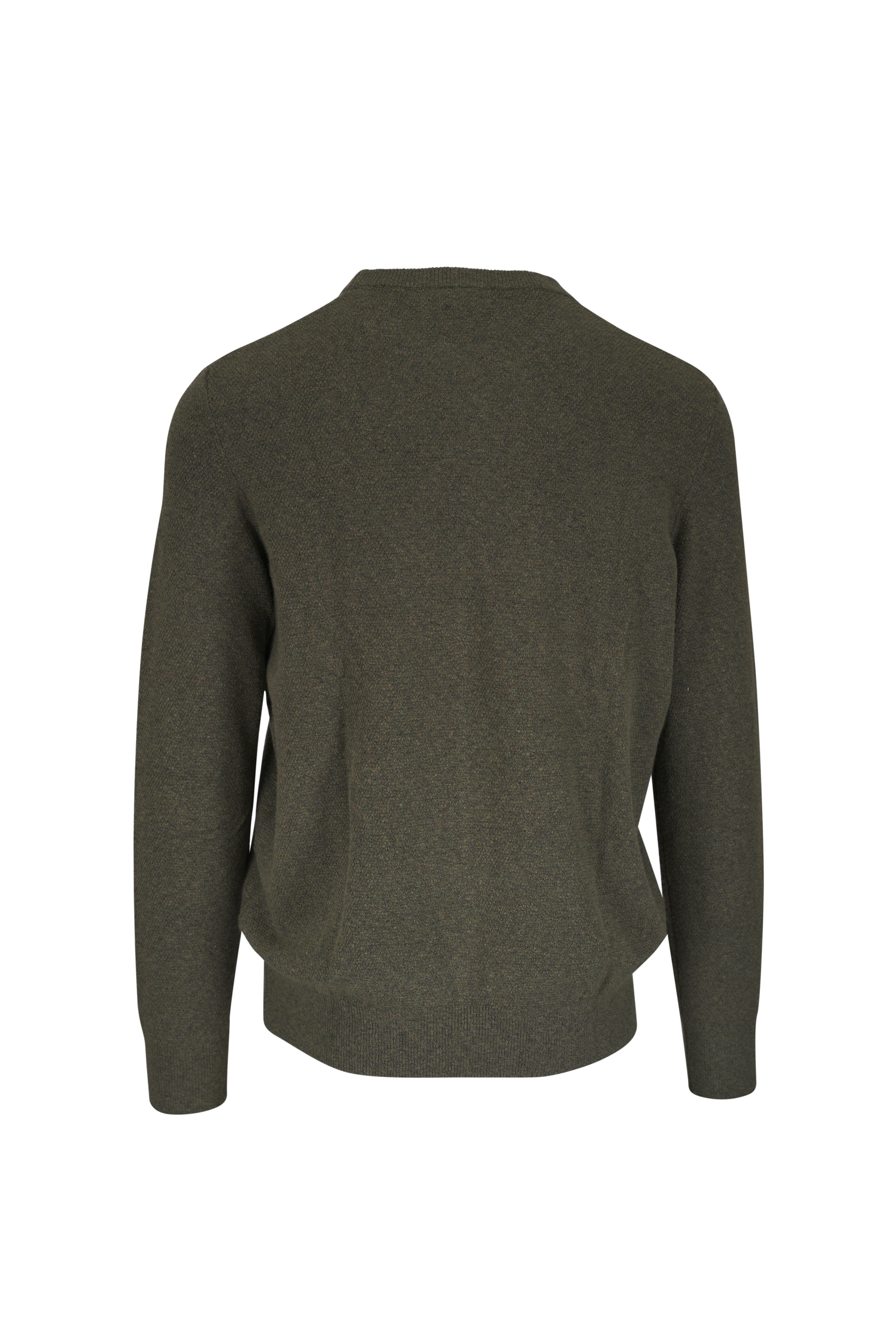 Faherty Brand - Jackson Olive Heather Crewneck Sweater