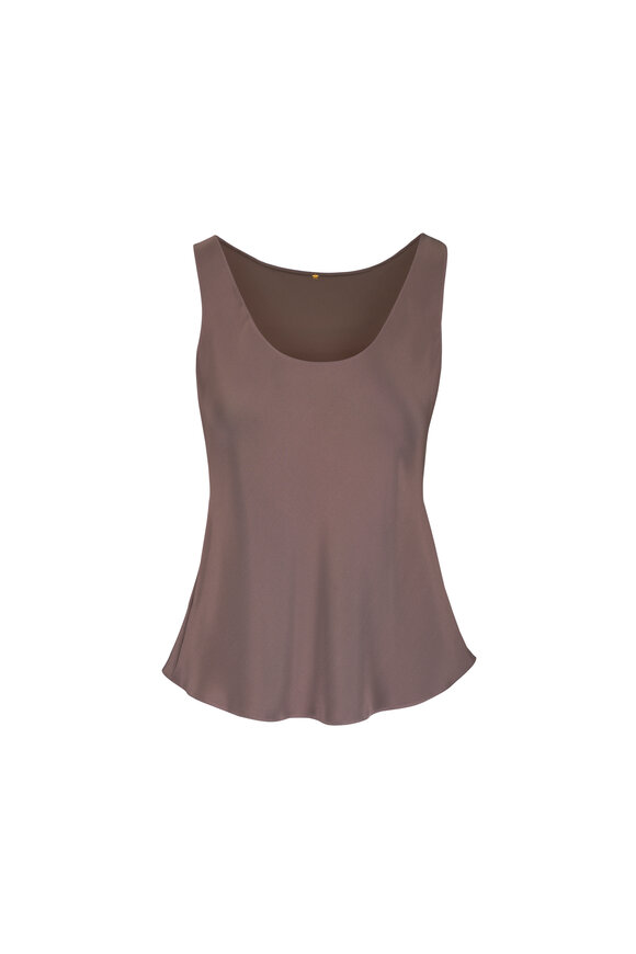 Peter Cohen Beat Brown 4-Ply Silk Tank - view 1