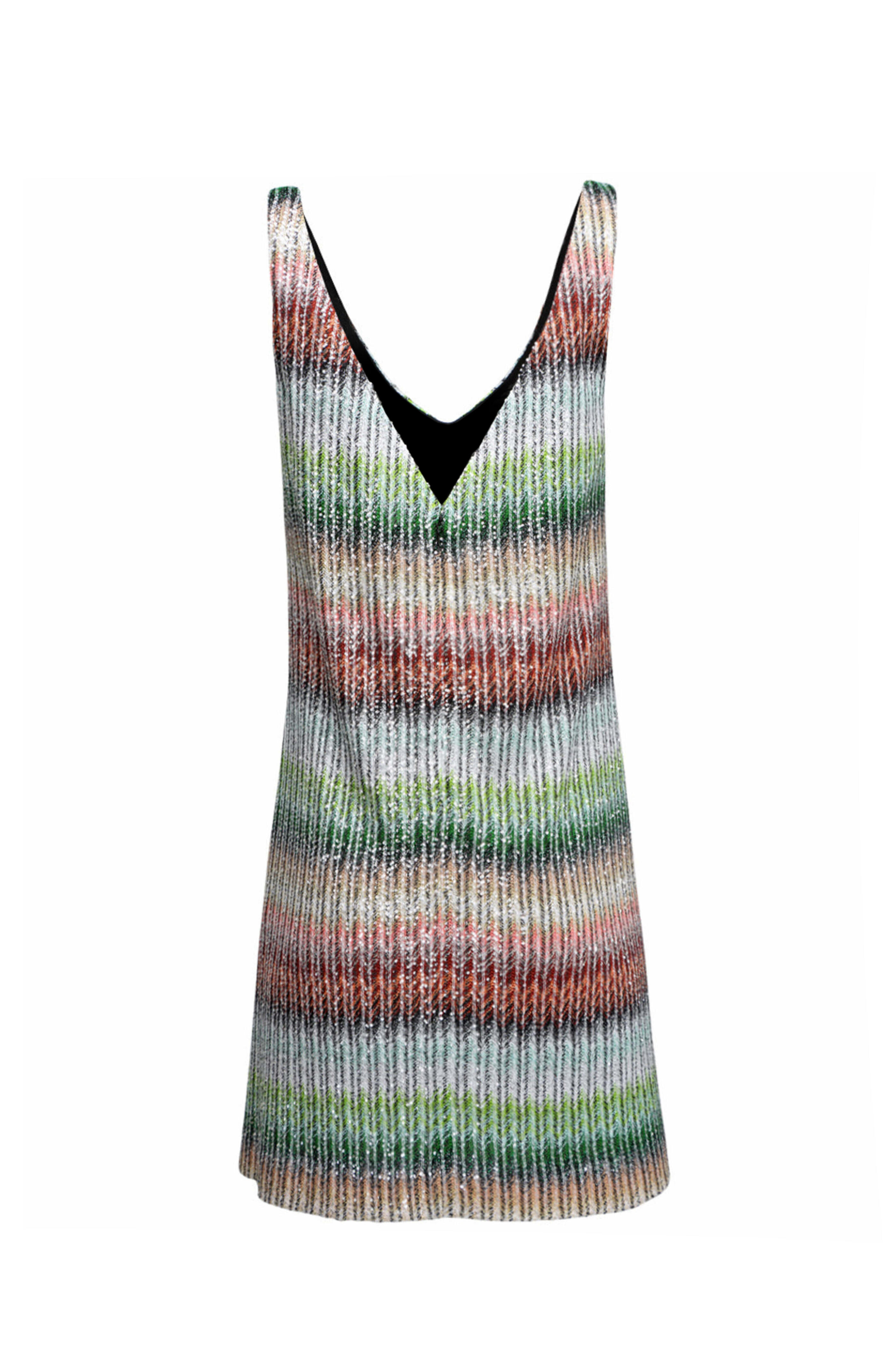 Missoni - Green Sky Zig Zag Tank Mini Dress | Mitchell Stores