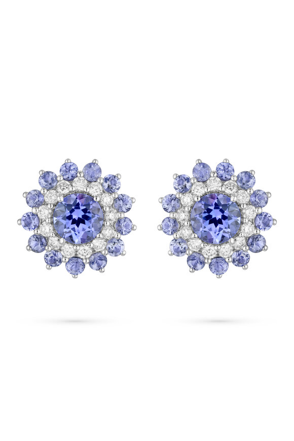 Paul Morelli Precious Tanzanite & Diamond Pinpoint Earrings