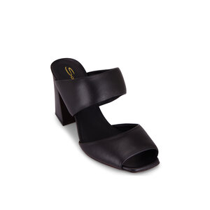 サンダル・ミュール SANTONI Women Sandals WHA71446GOMTEAYN01 BLACK XSL Flat Sandal | SAINT LAURENT | elysewalker