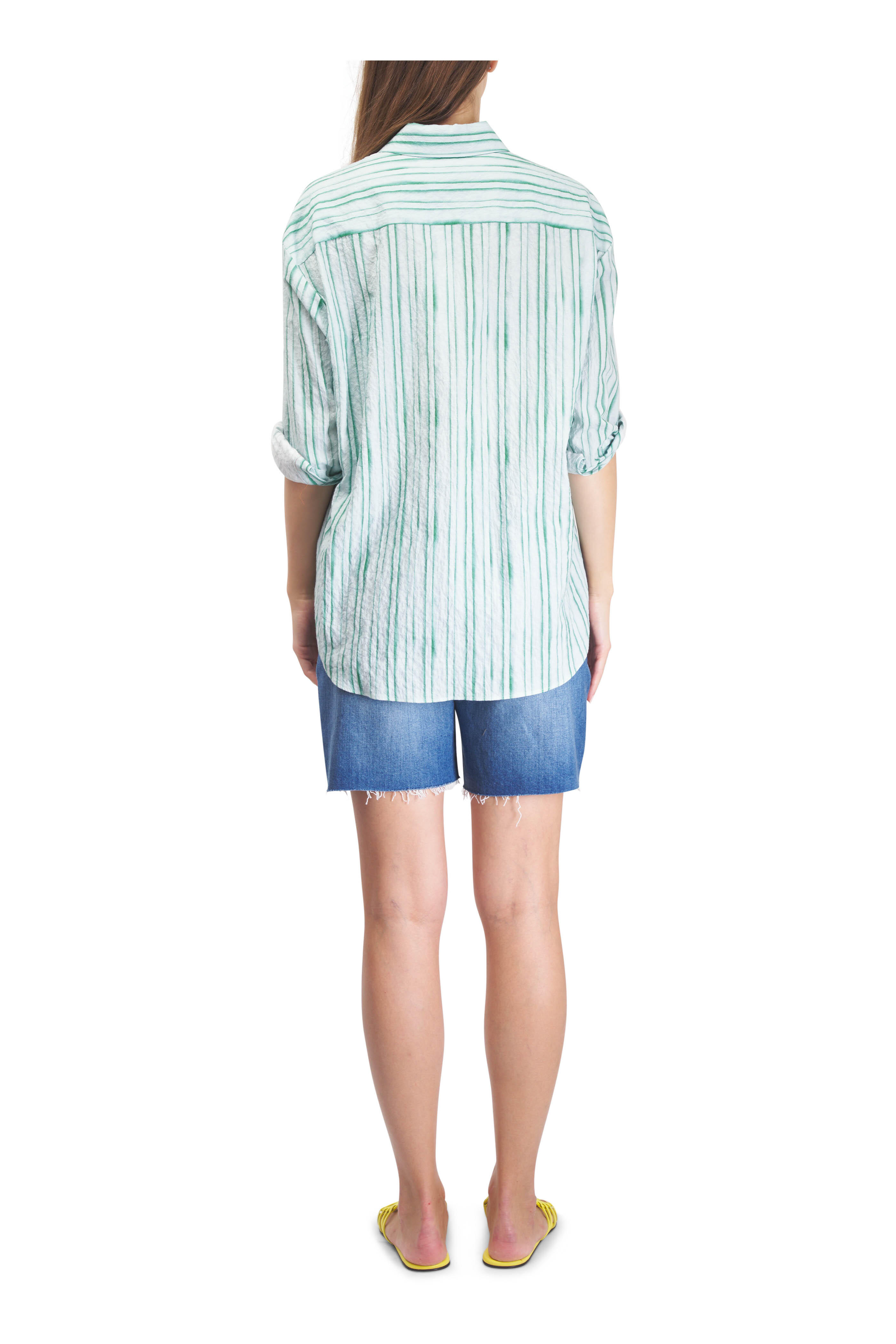 Odeeh - Aquarelle Murano Stripe Button Up