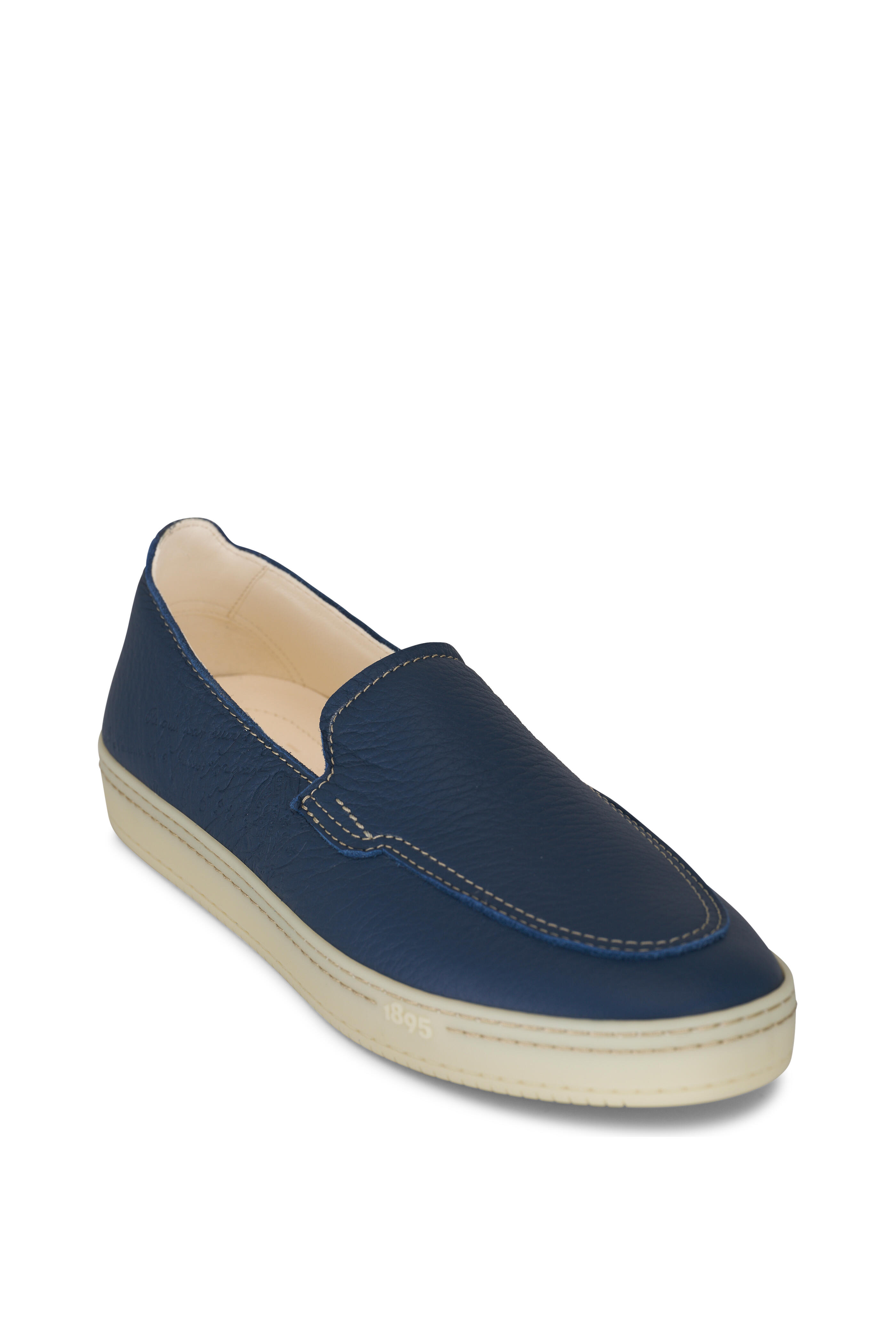 Berluti - Scritto Blue Leather Loafer | Mitchell Stores