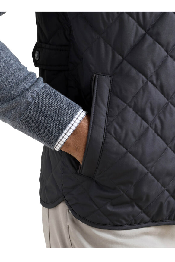 Peter Millar Essex Black Quilted Vest - view 4