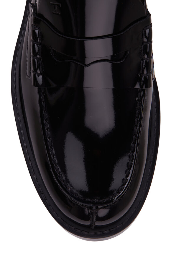 Tod's - Gomma Basso Black Patent Leather Loafer