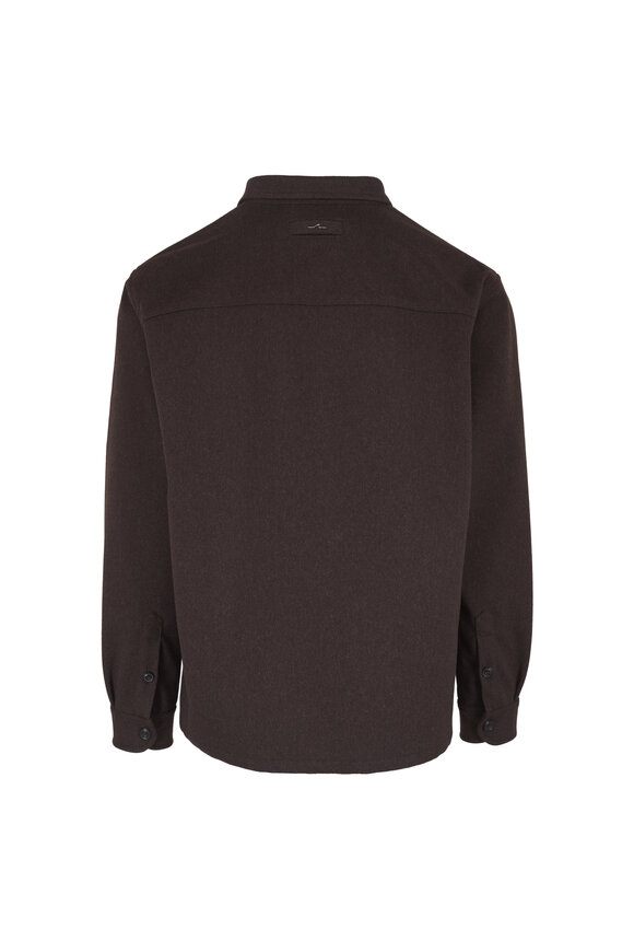 Paul & Shark Brown Cashmere Overshirt - view 2