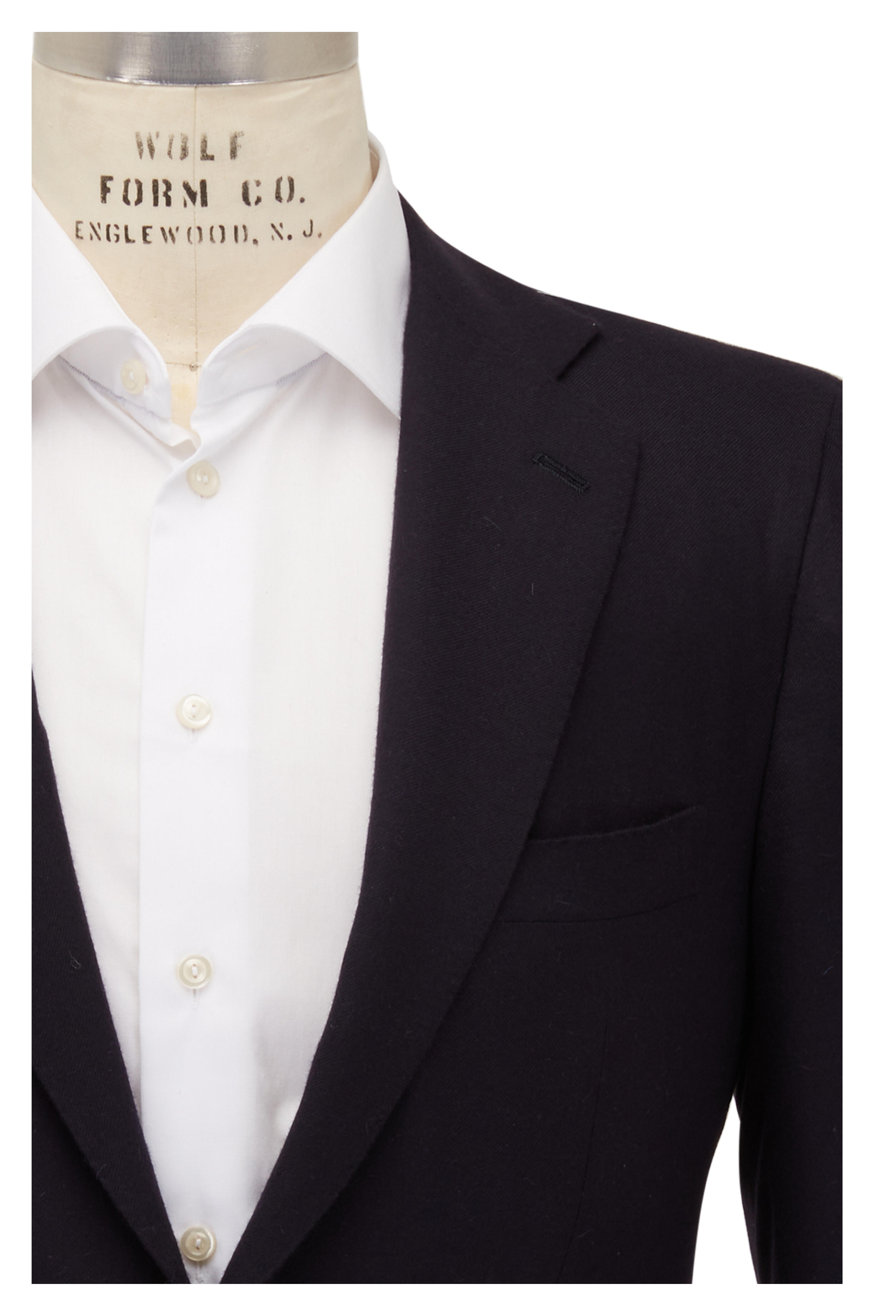 Kiton - Solid Navy Vicuna Sportcoat