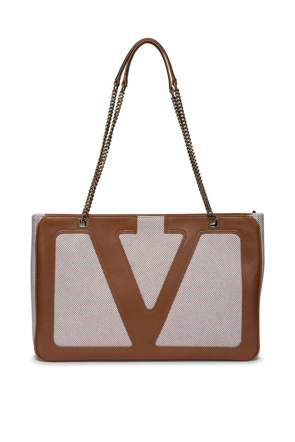 Valentino Garavani - Large Viva Superstar Canvas Tote Bag