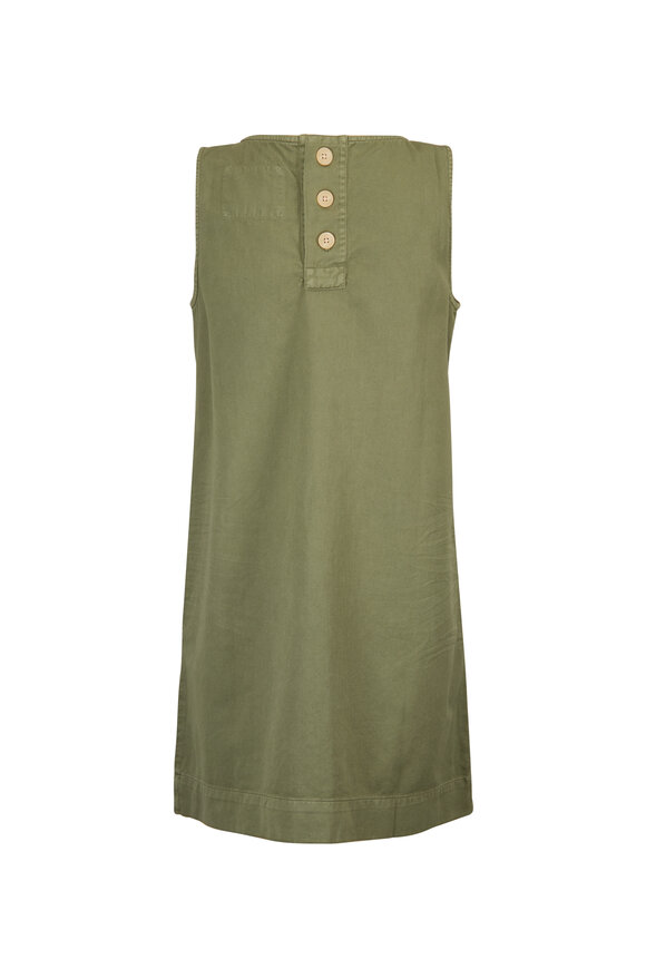 Frank & Eileen Sheila Green Cotton Mini Dress - view 2
