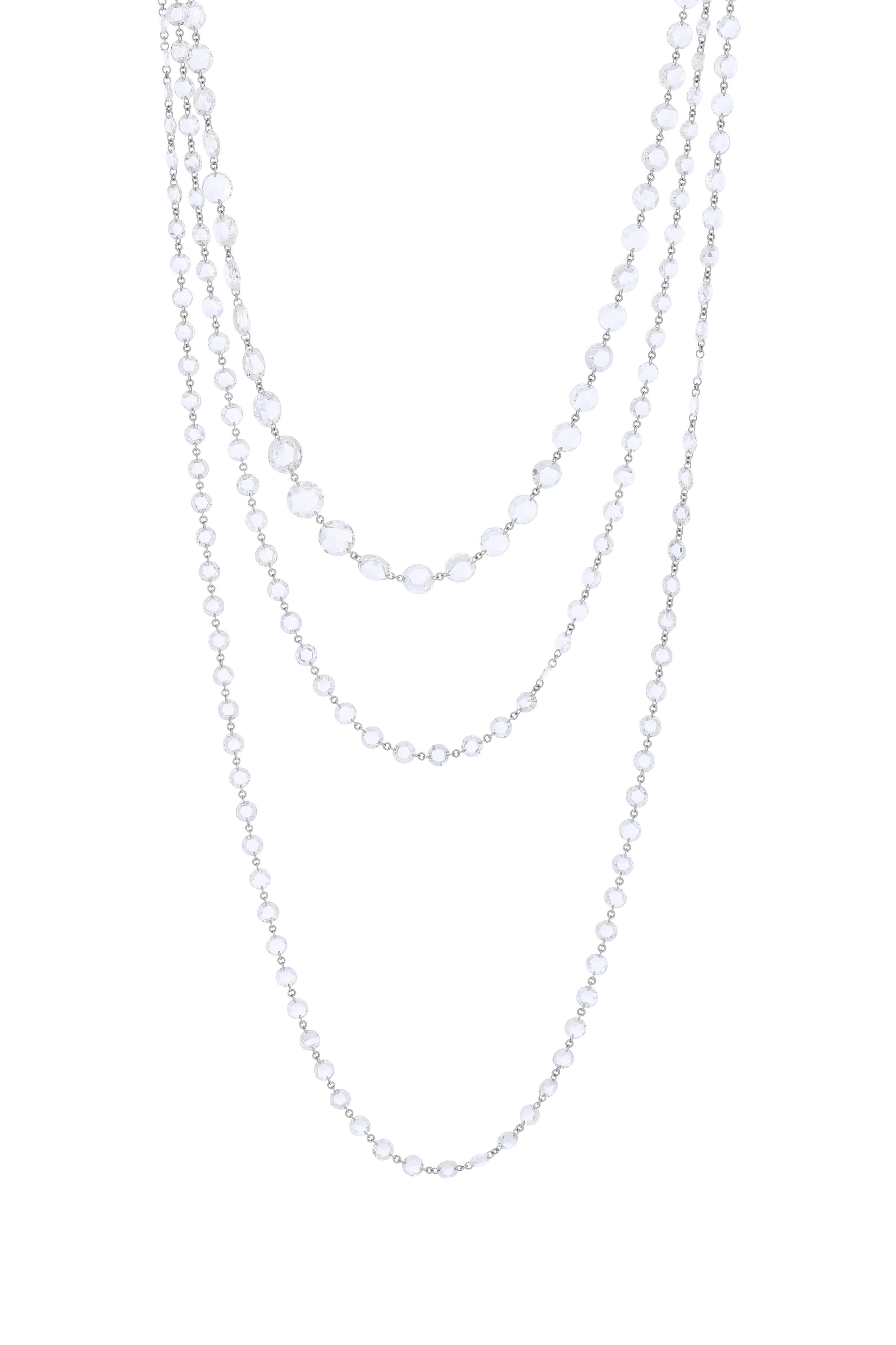 64 Facets - Platinum Diamond Chain Necklace | Mitchell Stores