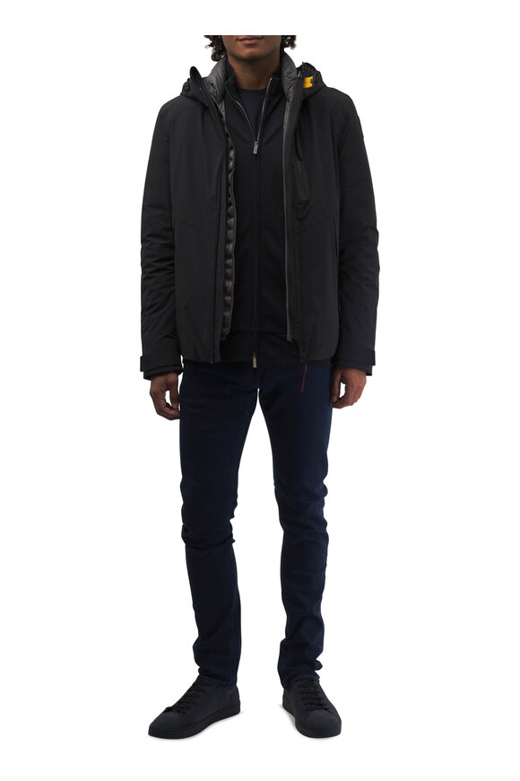 Parajumpers - Tazio Black Hooded Down Jacket