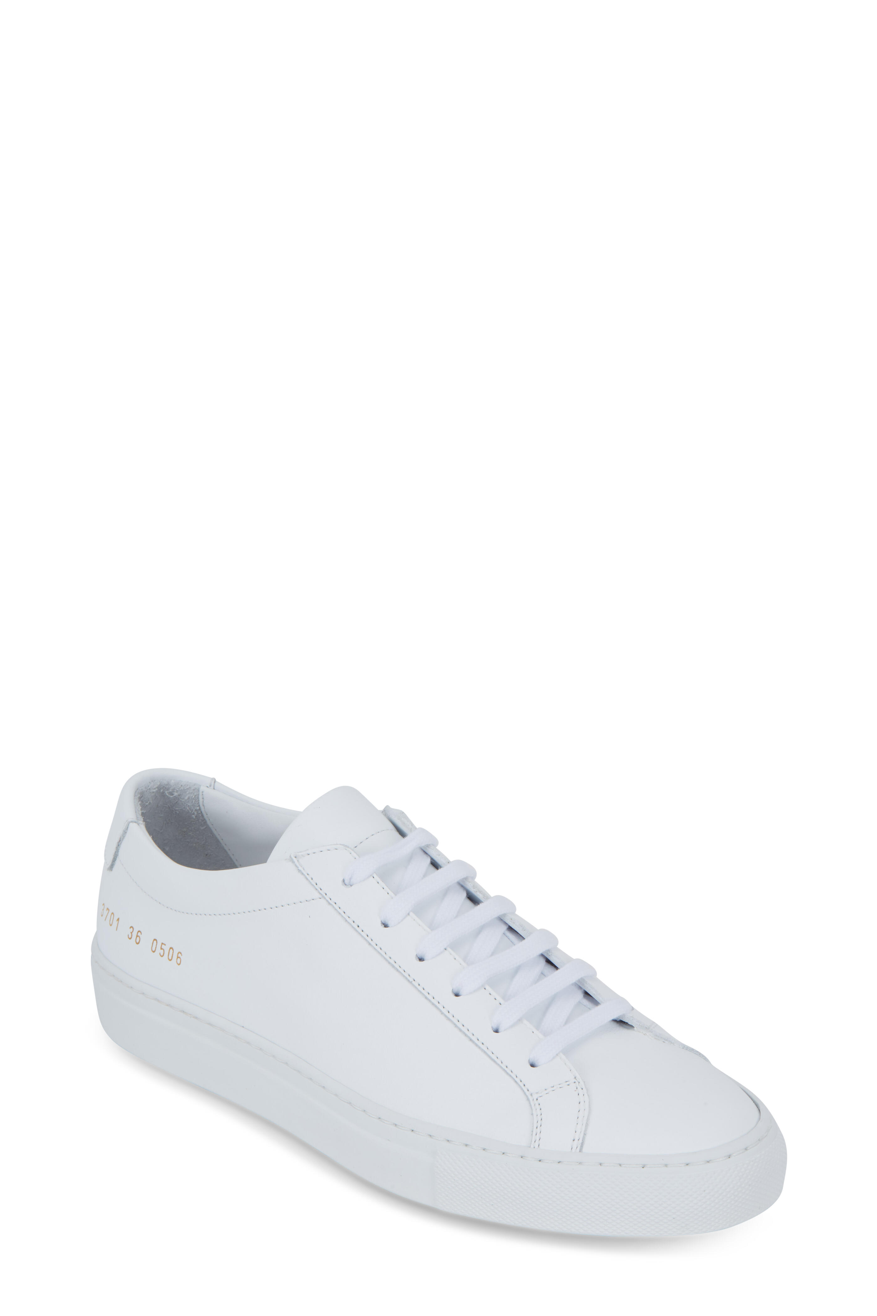 Woman by Common Projects - Women's Original Achilles White Low Top Sneaker