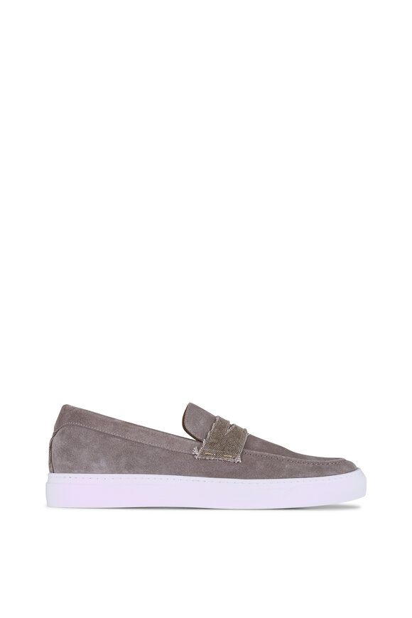 Ron White Ray Taupe Suede Loafer - view 2