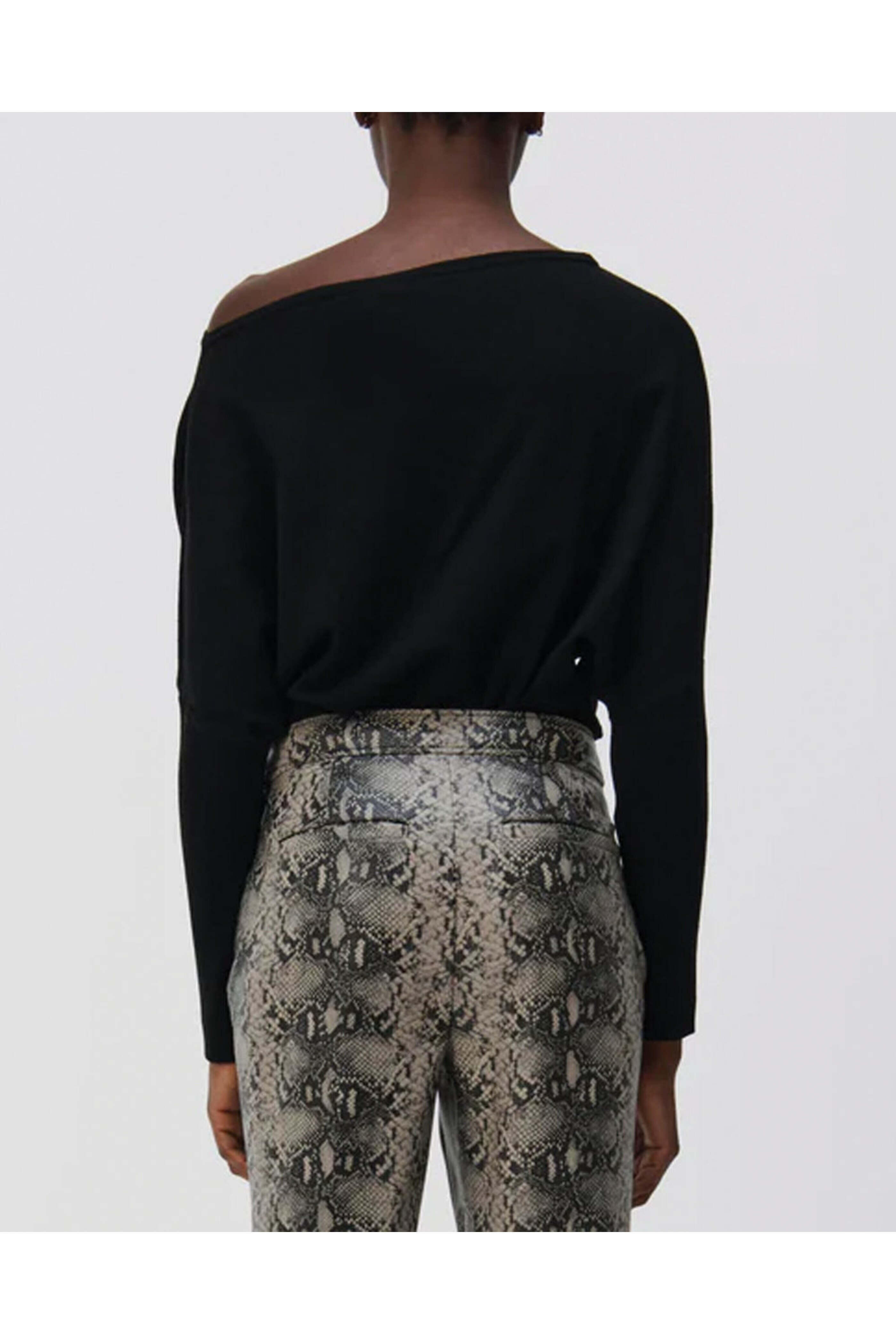 Simkhai - Black Lavina Off The Shoulder Sweater