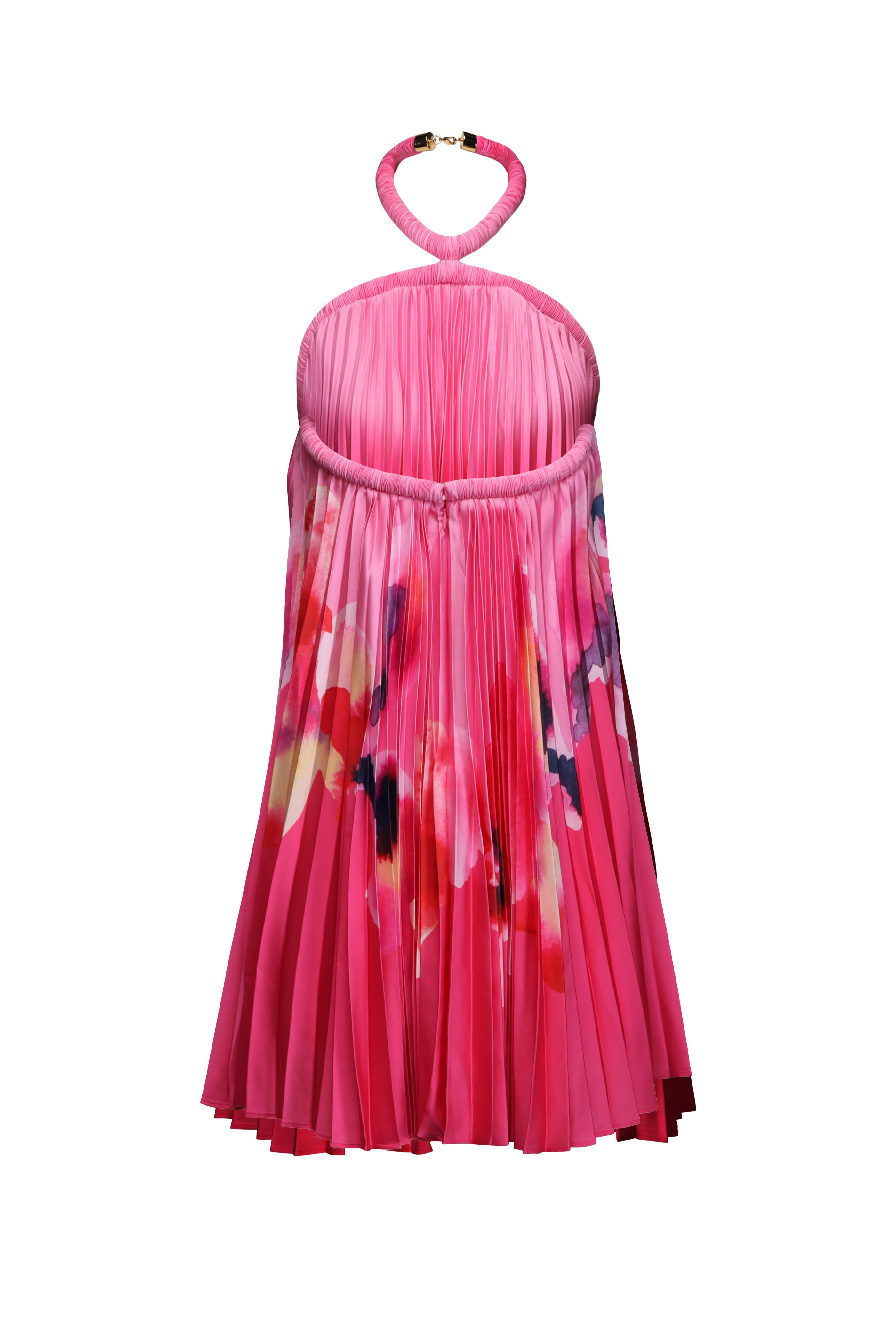 Acler - Fixby Orchid Halterneck Mini Dress