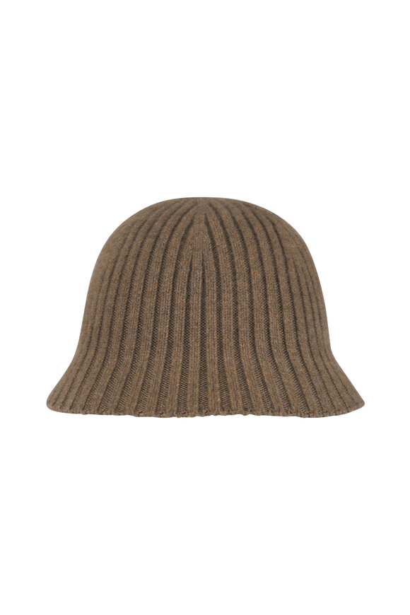 Loro Piana Fobello Wood Grain Mélange Ribbed Hat - view 1